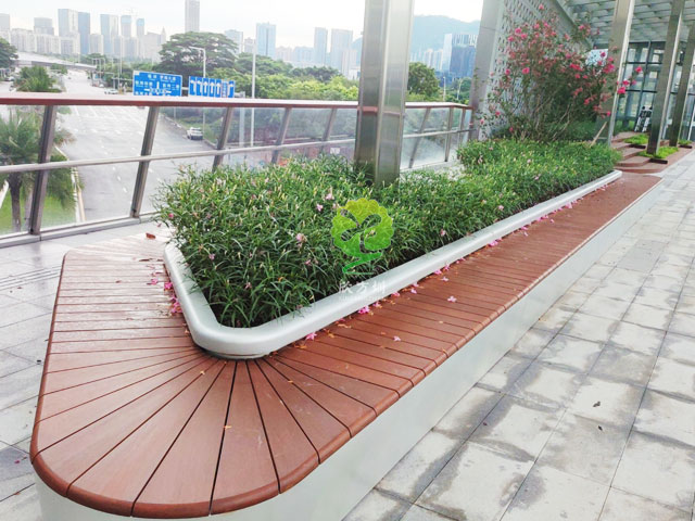 不銹鋼花池坐凳美化深圳前?？缃止珗@G9天橋城市戶外景觀
